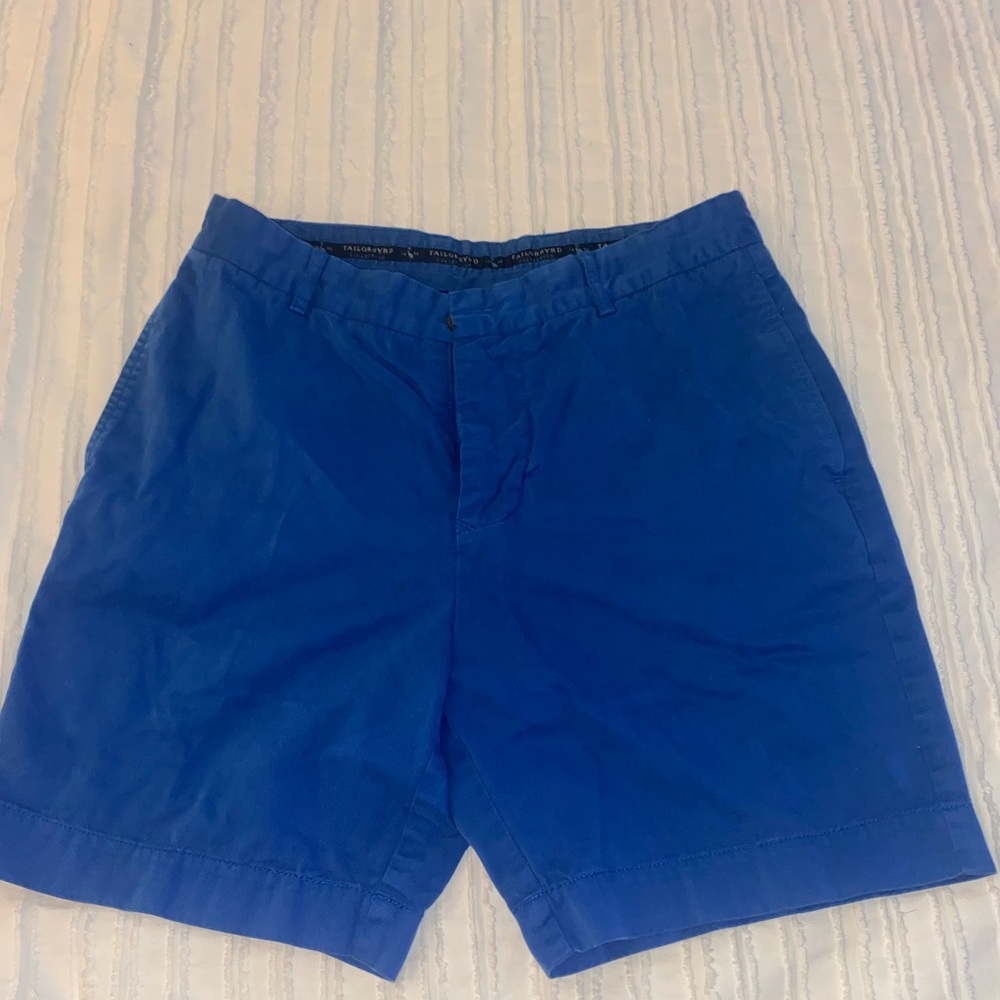 Blue dress shorts